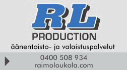 Äänentoistopalvelut Raimo Loukola RL-production logo